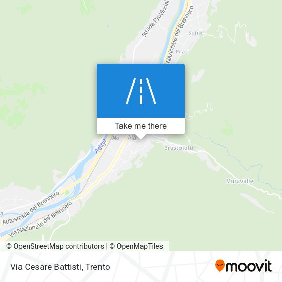 Via Cesare Battisti map