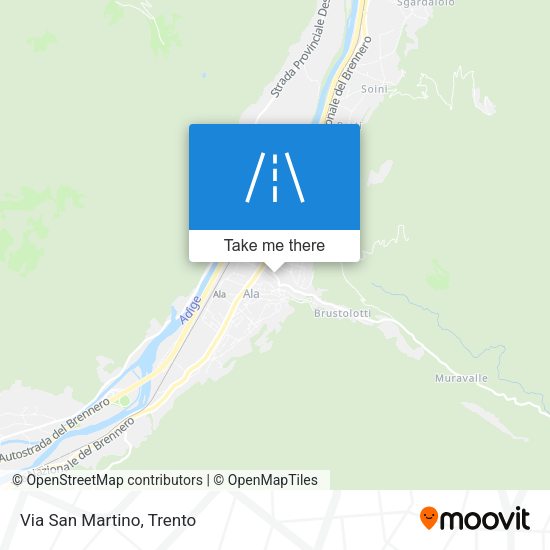 Via San Martino map