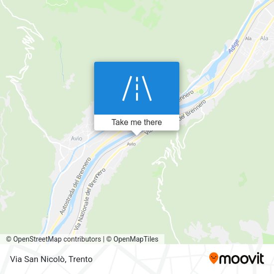 Via San Nicolò map