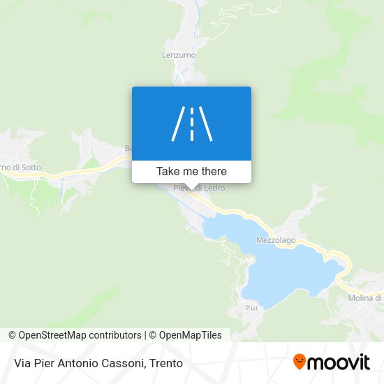 Via Pier Antonio Cassoni map