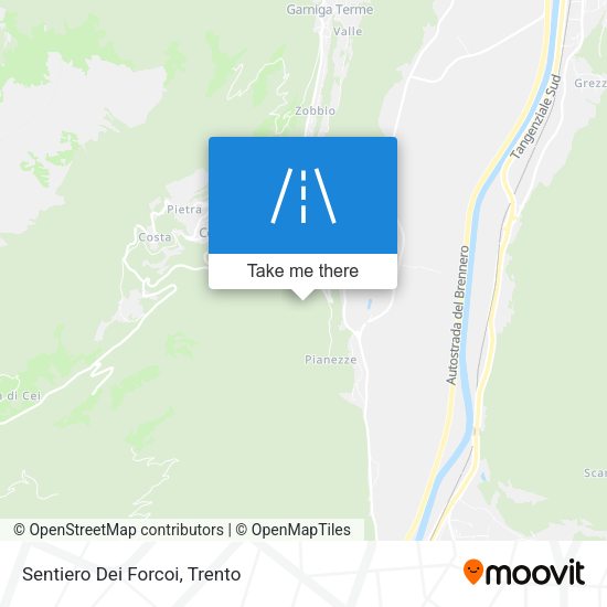 Sentiero Dei Forcoi map