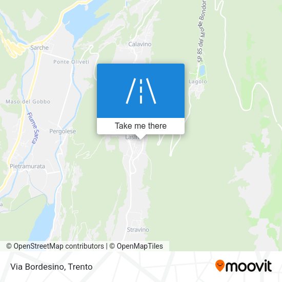 Via Bordesino map