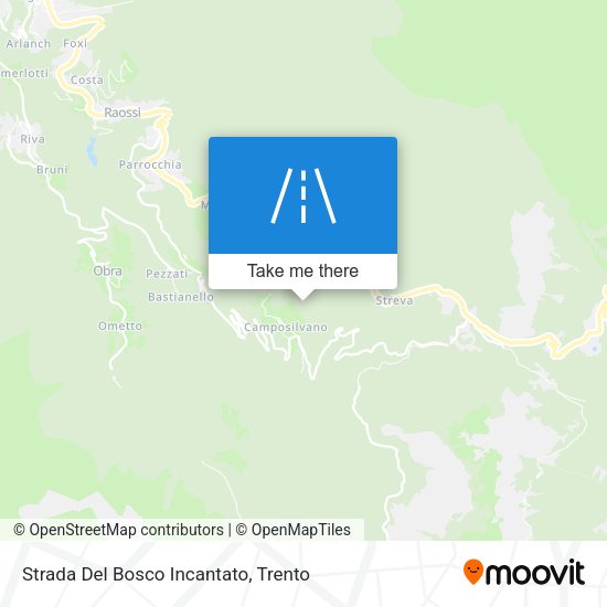 Strada Del Bosco Incantato map
