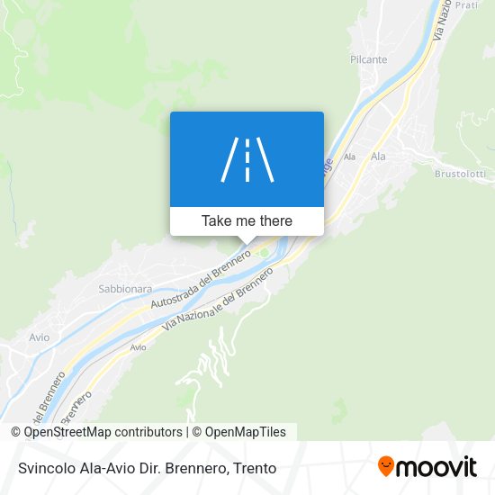 Svincolo Ala-Avio Dir. Brennero map