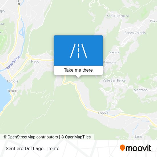 Sentiero Del Lago map