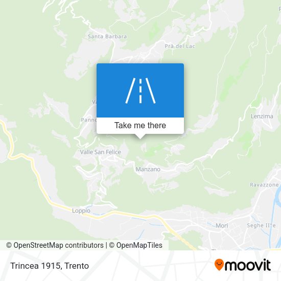 Trincea 1915 map
