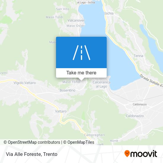 Via Alle Foreste map