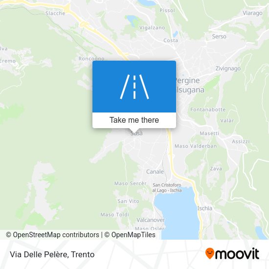 Via Delle Pelère map