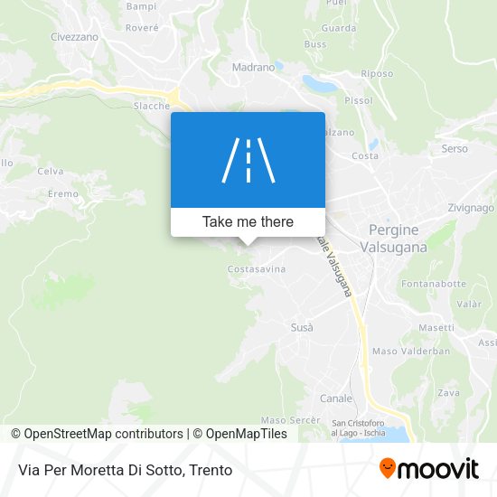 Via Per Moretta Di Sotto map