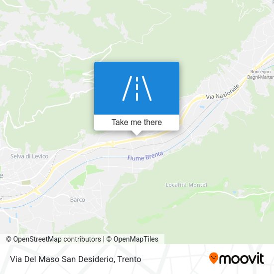 Via Del Maso San Desiderio map