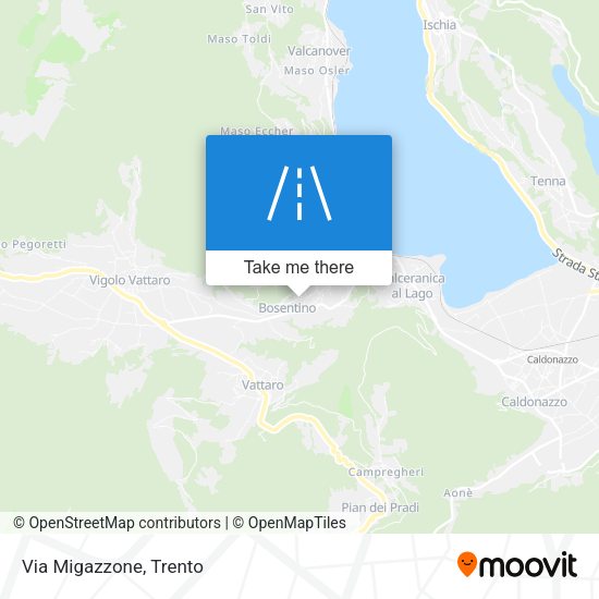 Via Migazzone map