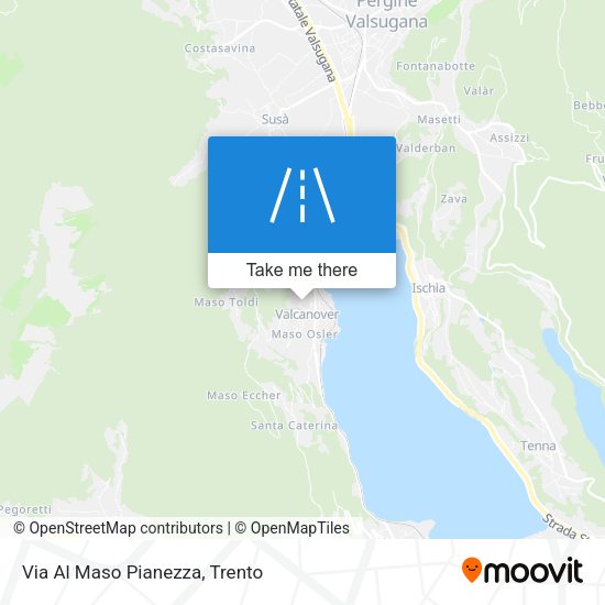 Via Al Maso Pianezza map