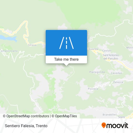 Sentiero Falesia map
