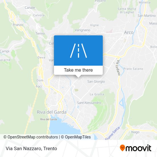 Via San Nazzaro map