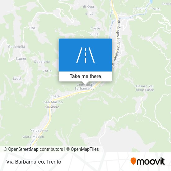 Via Barbamarco map