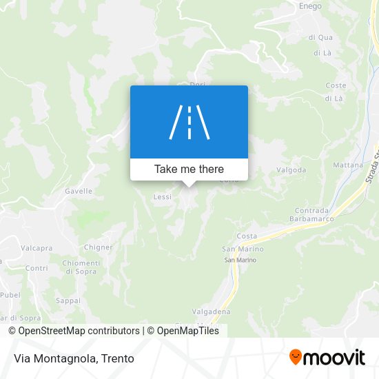 Via Montagnola map