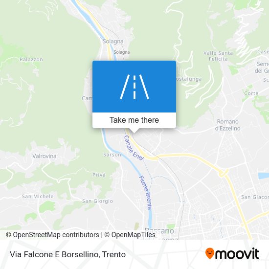 Via Falcone E Borsellino map