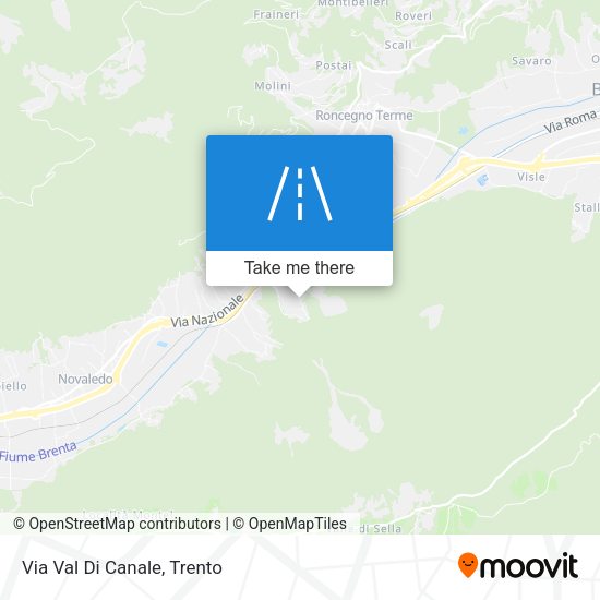 Via Val Di Canale map