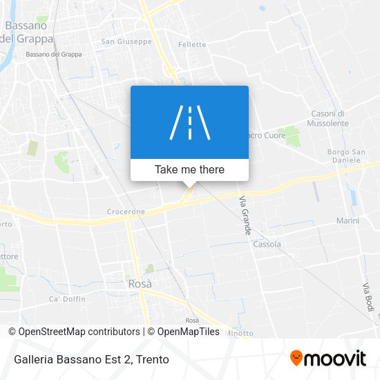 Galleria Bassano Est 2 map