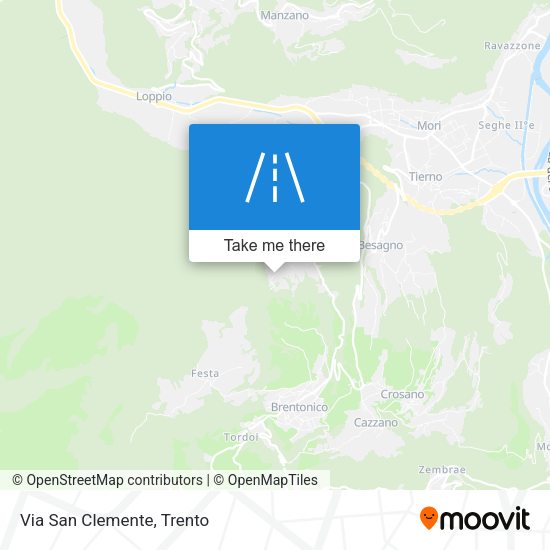 Via San Clemente map