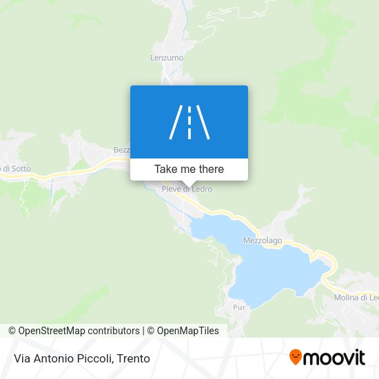 Via Antonio Piccoli map