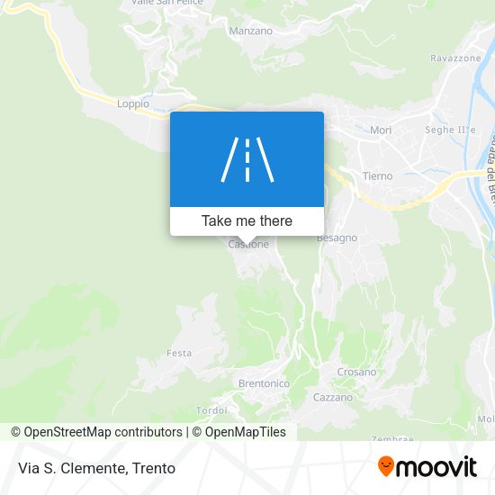 Via S. Clemente map