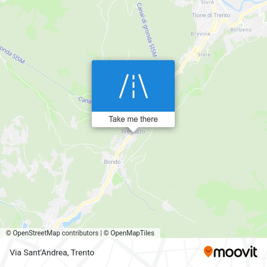 Via Sant'Andrea map
