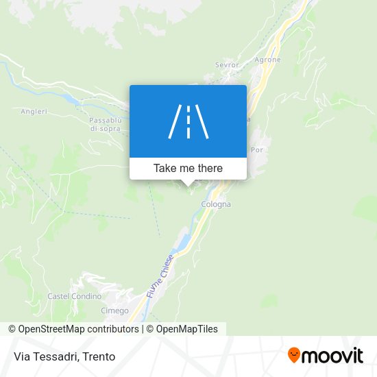 Via Tessadri map