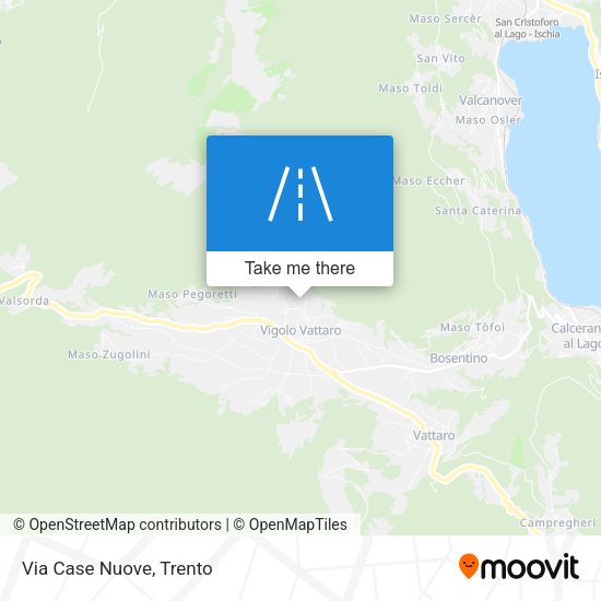 Via Case Nuove map