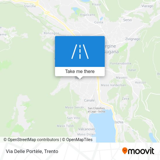 Via Delle Portèle map