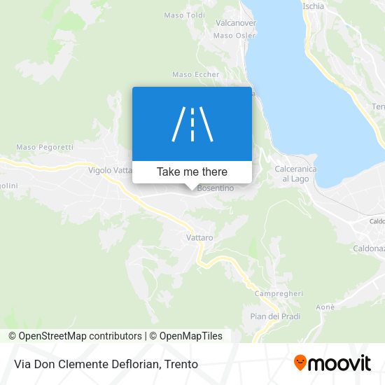 Via Don Clemente Deflorian map