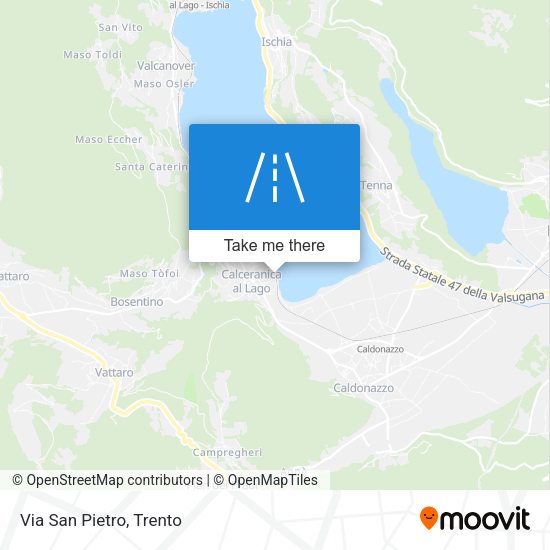 Via San Pietro map