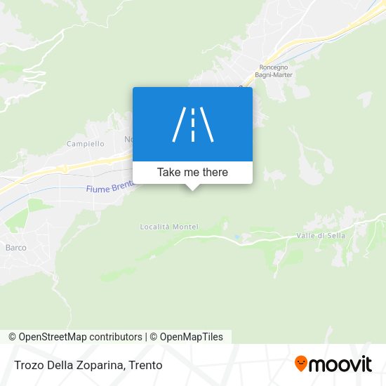 Trozo Della Zoparina map