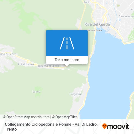 Collegamento Ciclopedonale Ponale - Val Di Ledro map