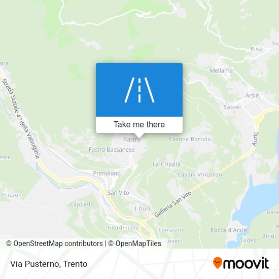 Via Pusterno map