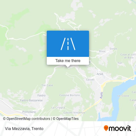 Via Mezzavia map