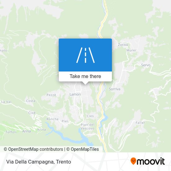 Via Della Campagna map