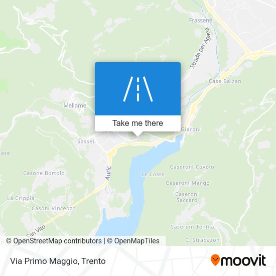 Via Primo Maggio map