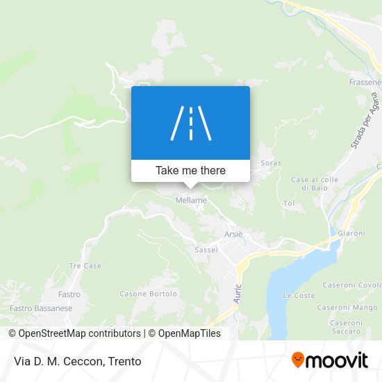 Via D. M. Ceccon map