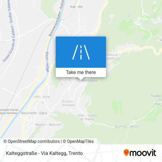 Kalteggstraße - Via Kaltegg map