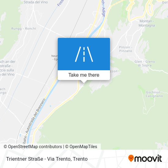 Trientner Straße - Via Trento map