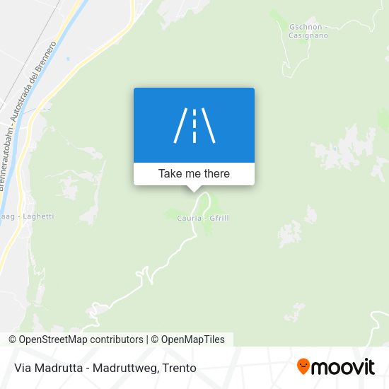 Via Madrutta - Madruttweg map