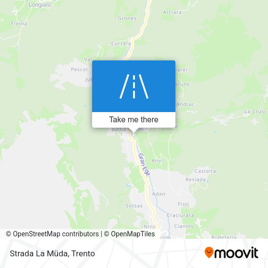 Strada La Müda map