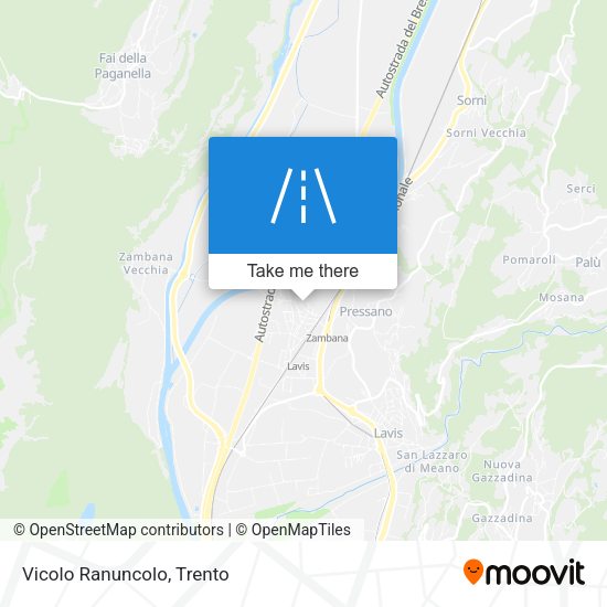 Vicolo Ranuncolo map