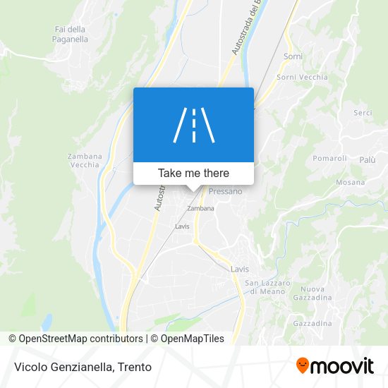 Vicolo Genzianella map