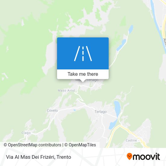 Via Al Mas Dei Frizéri map