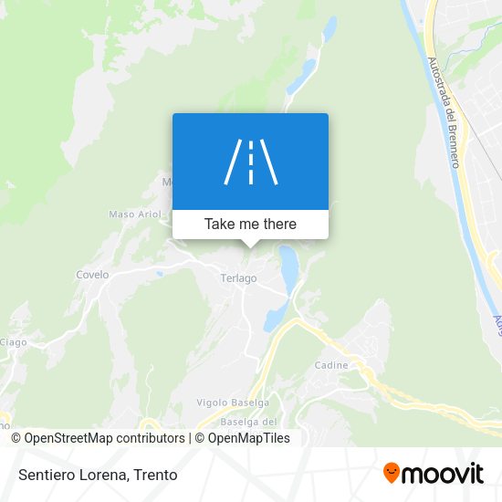 Sentiero Lorena map
