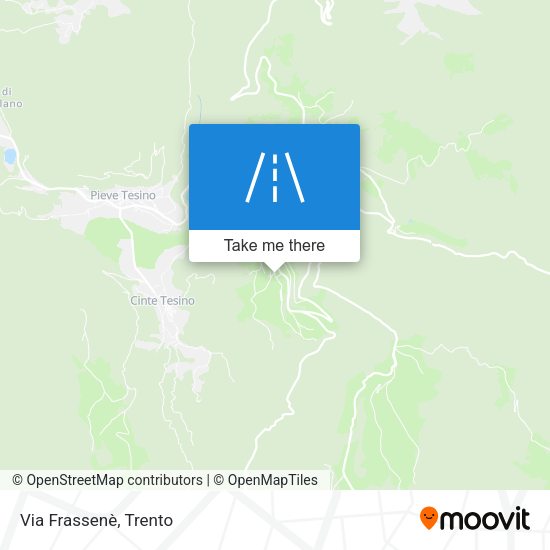 Via Frassenè map