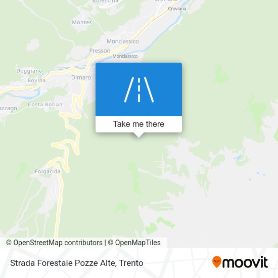 Strada Forestale Pozze Alte map