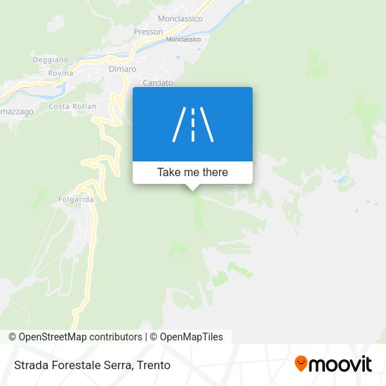 Strada Forestale Serra map